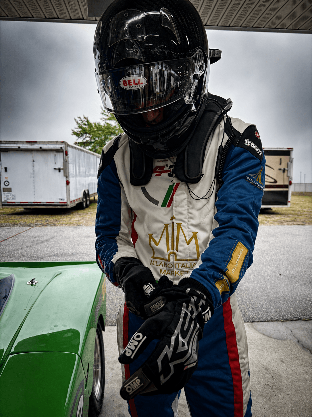 Filippo Massa racing gloves ready before a CMP 2026 session