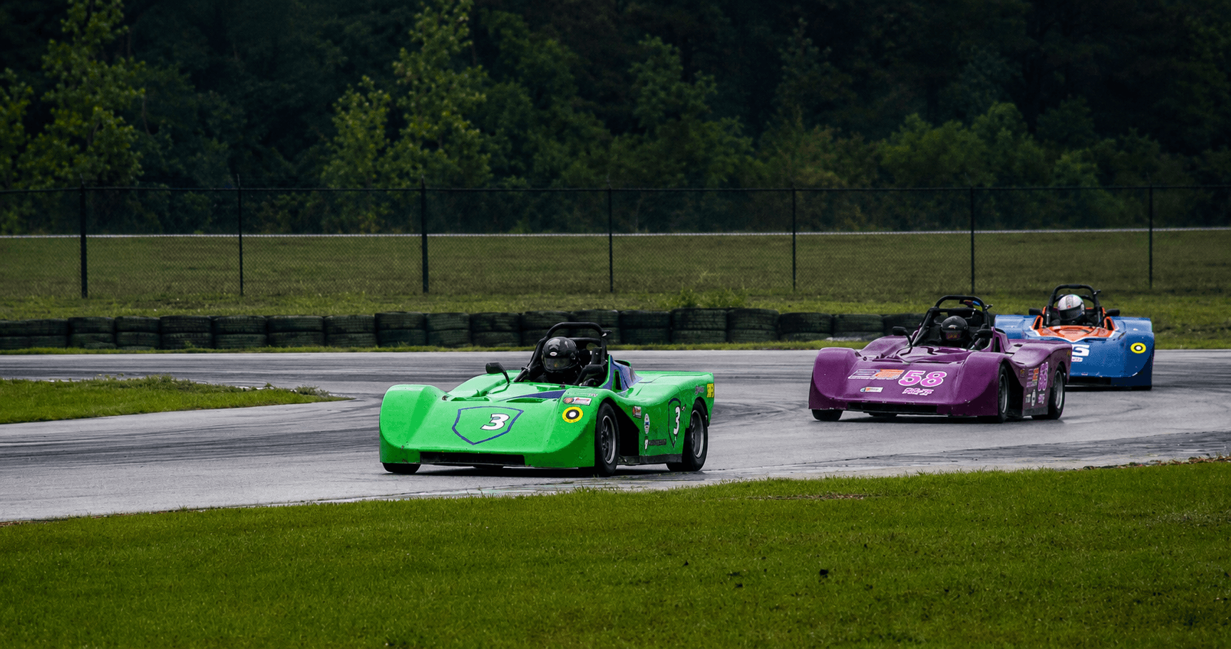 Filippo Massa racing in an SRF3 pack at CMP in 2026