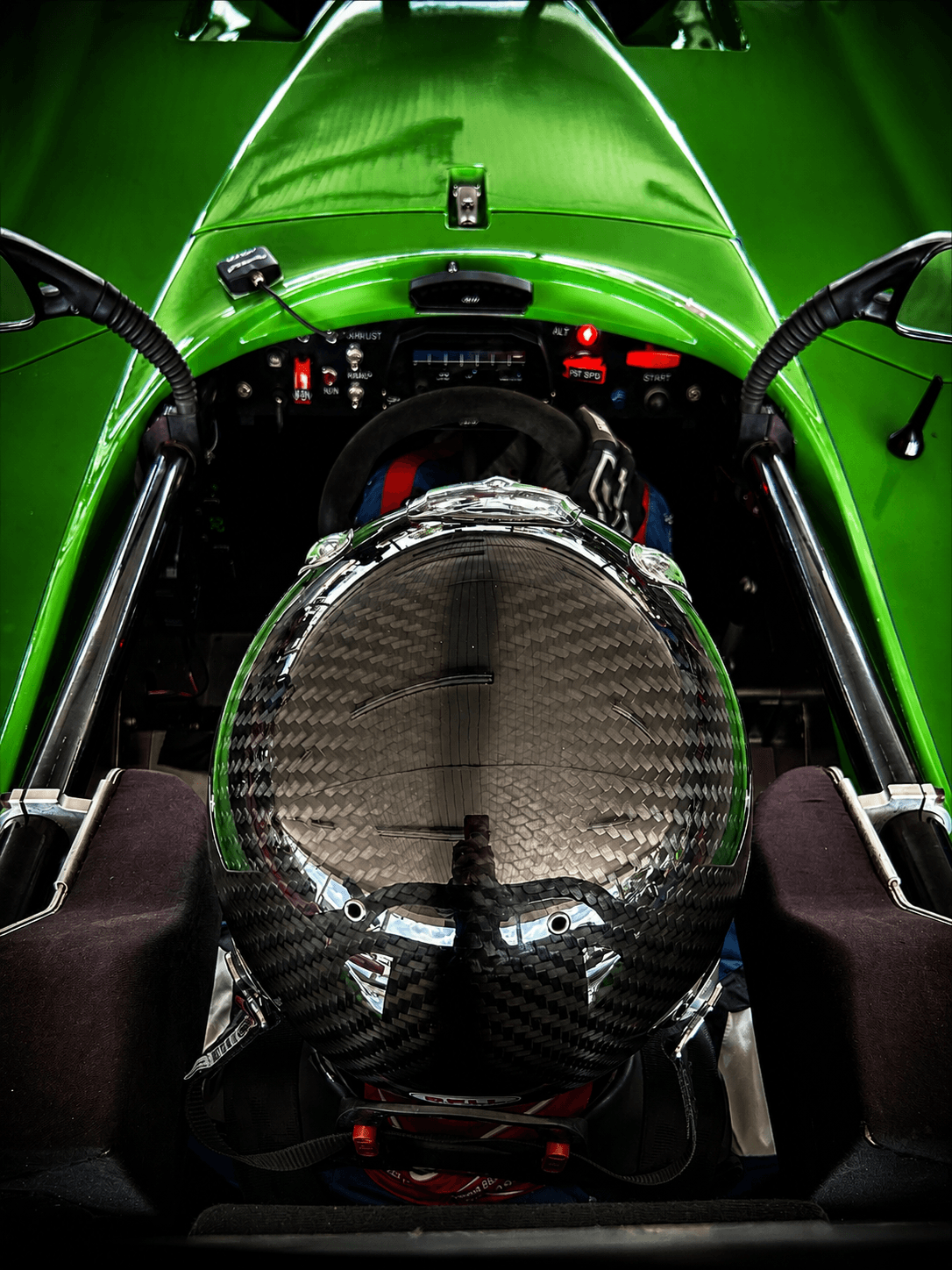 Cockpit driver view of Filippo Massa during CMP 2026 racecraft development