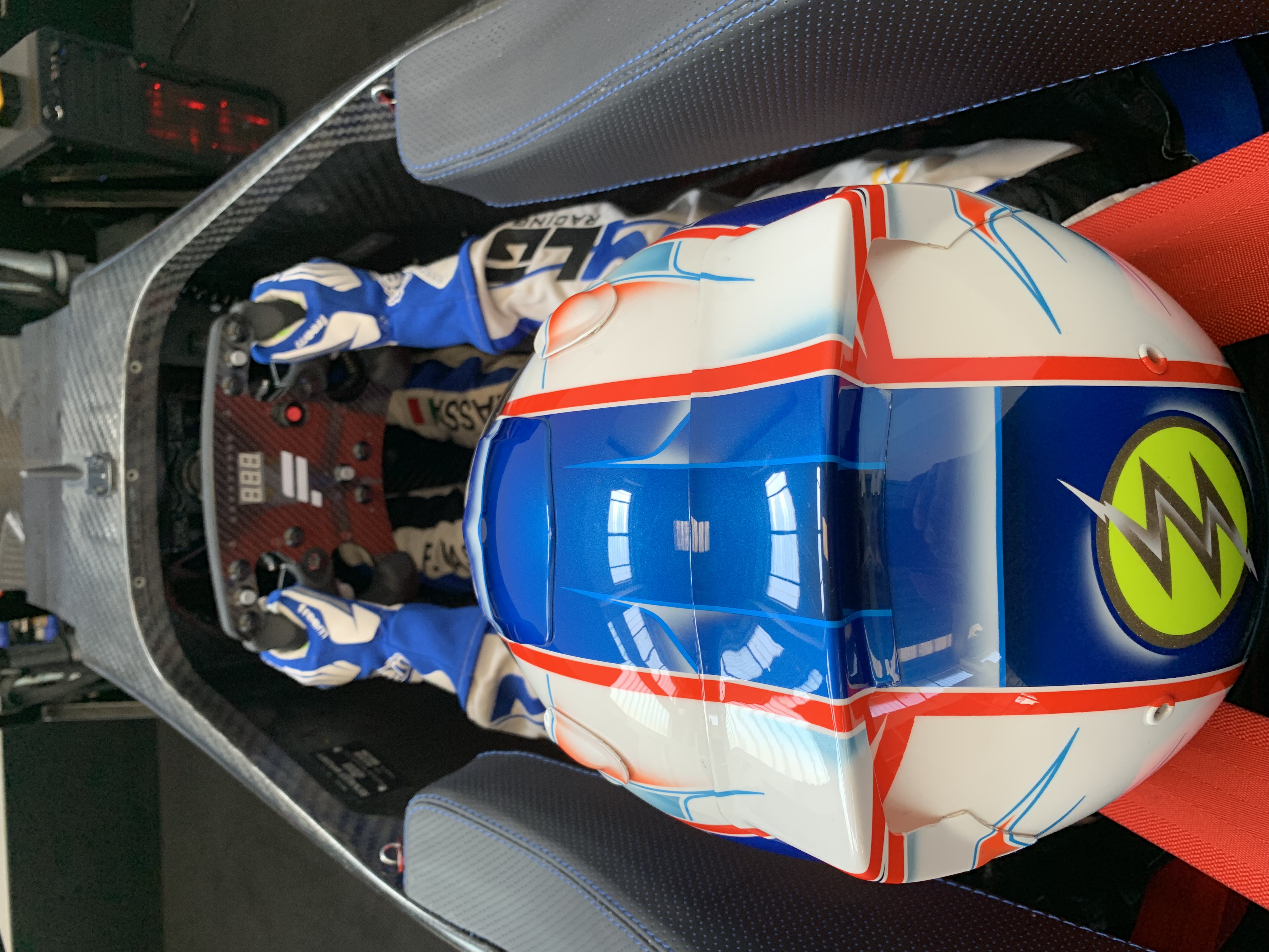 Simulator cockpit view from early technical preparation